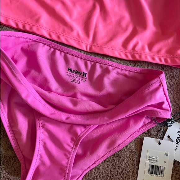 Hurley Kids Gradient Pink Rashguard Set - Picture 3 of 3